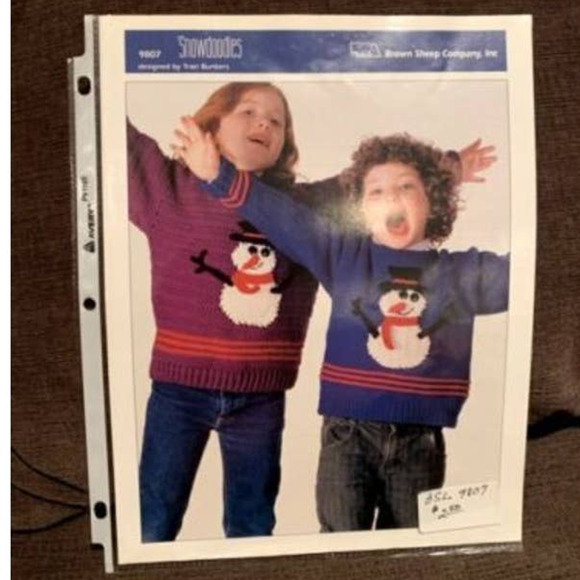 New Snowdoodles 9807 Traci Bunkers Childs Sweater Crochet & Knitting Pattern - Picture 2 of 3